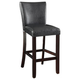 Coaster Alberton Upholstered Bar Stools Black and Cappuccino (Set of 2) Model 100056